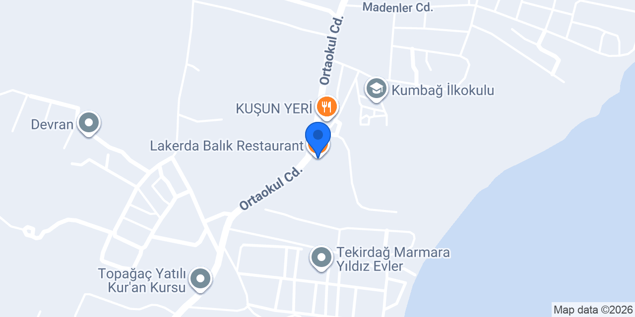 Lakerda Balık Restaurant konumu