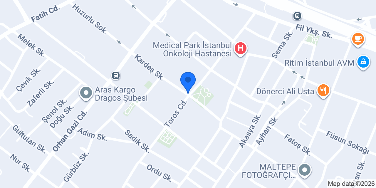 Öz Maraş Dondurma & Cafe konumu