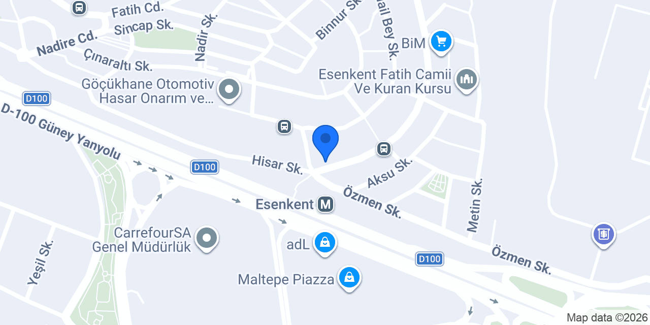 Esenkent Börekçisi konumu