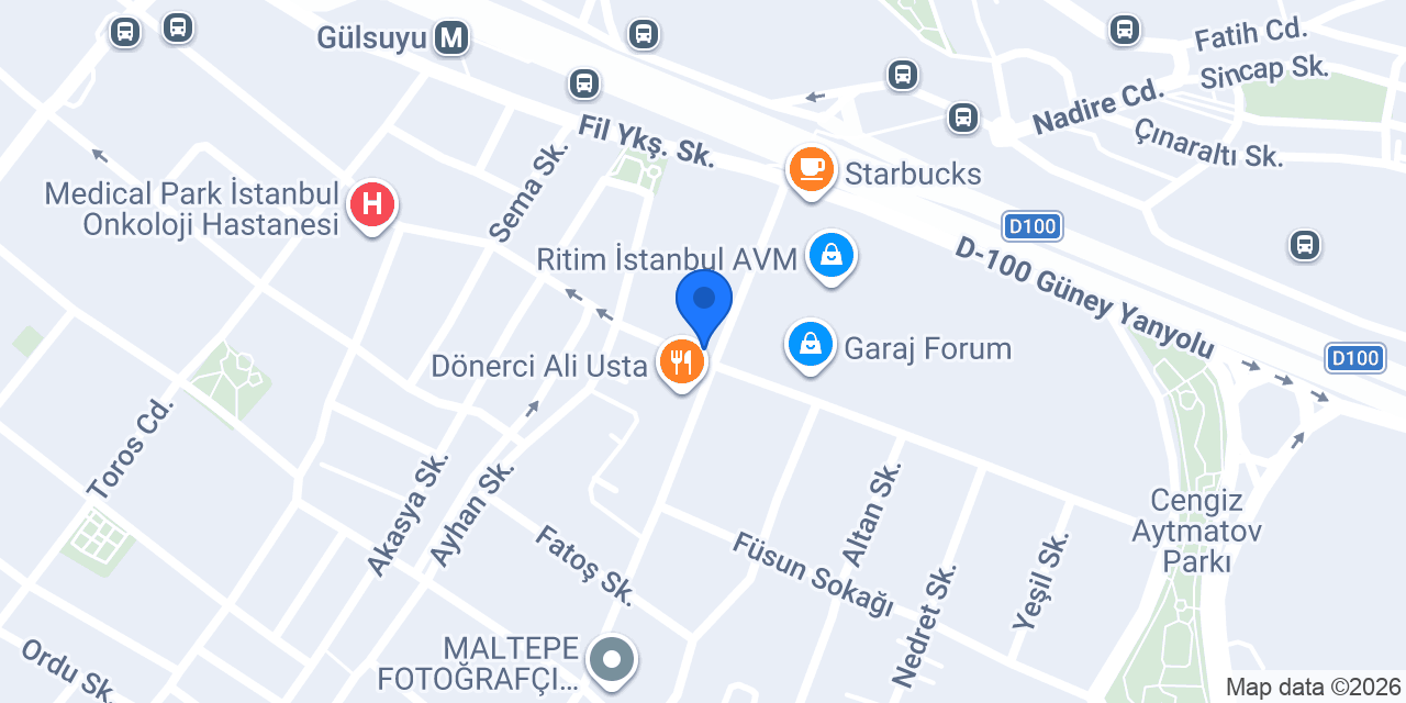 Meşhur Sarıyer börekcisi RİTİM konumu