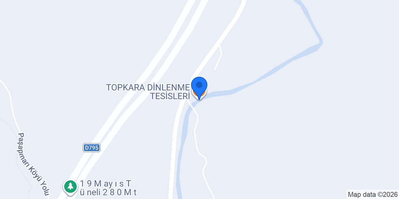 TOPKARA DİNLENME TESİSLERİ konumu