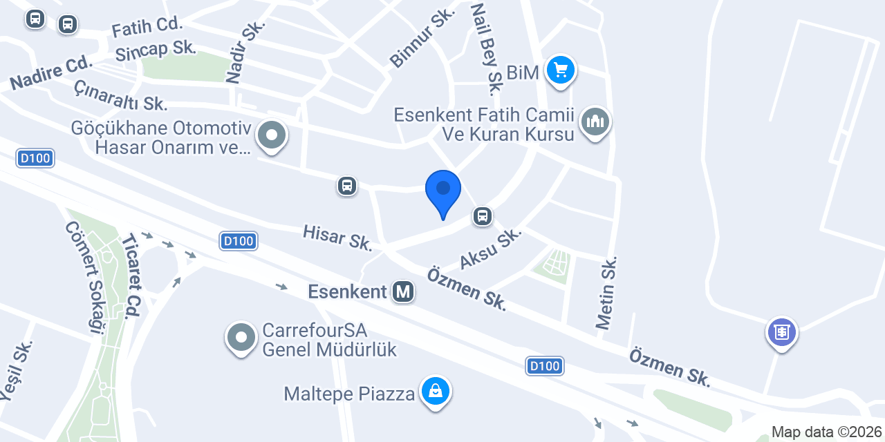 Beyaz Meşe Pasta Cafe konumu