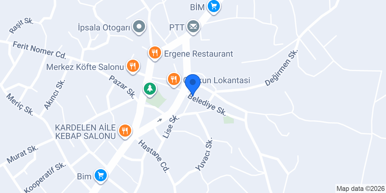 Bilgi Özel Eğitim Kurumları İpsala konumu