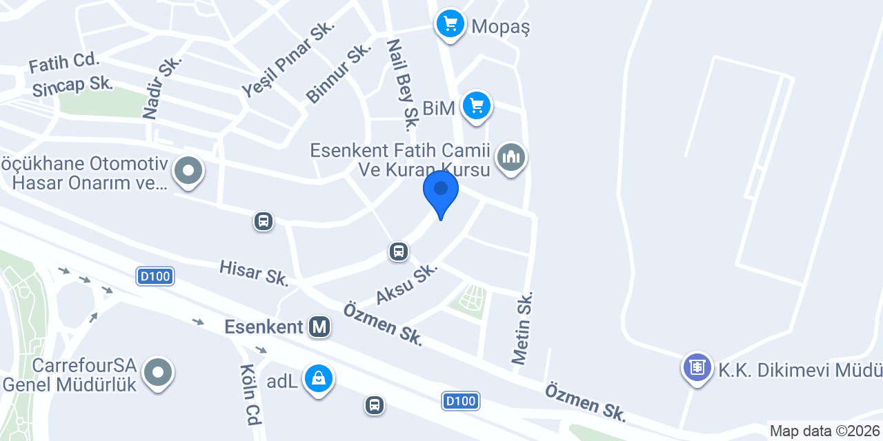 Diş Hekimi Tamer Camuzcu konumu