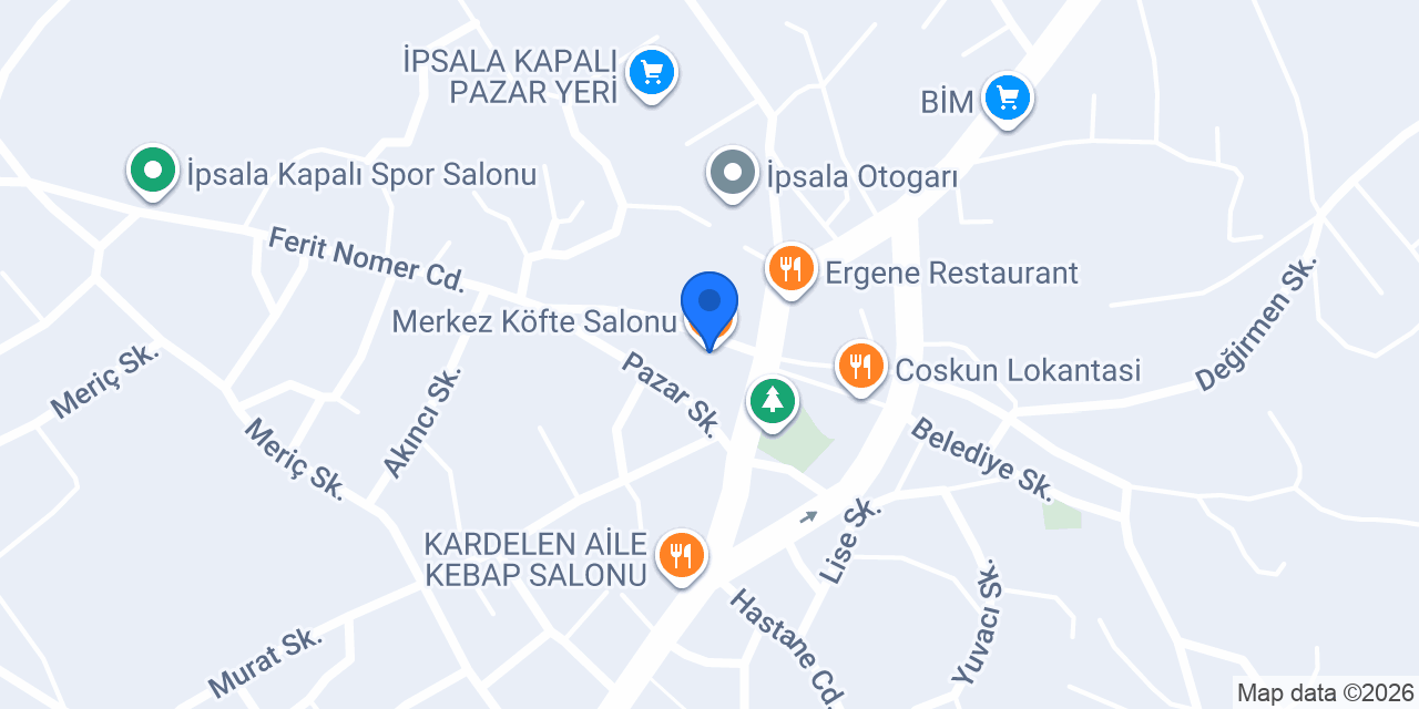 Merkez Köfte Salonu konumu