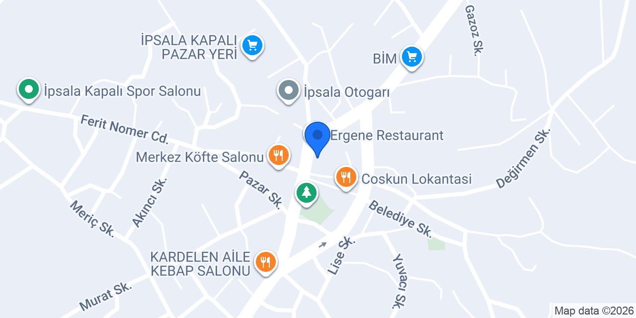 Döner 22 İPSALA şubesi konumu