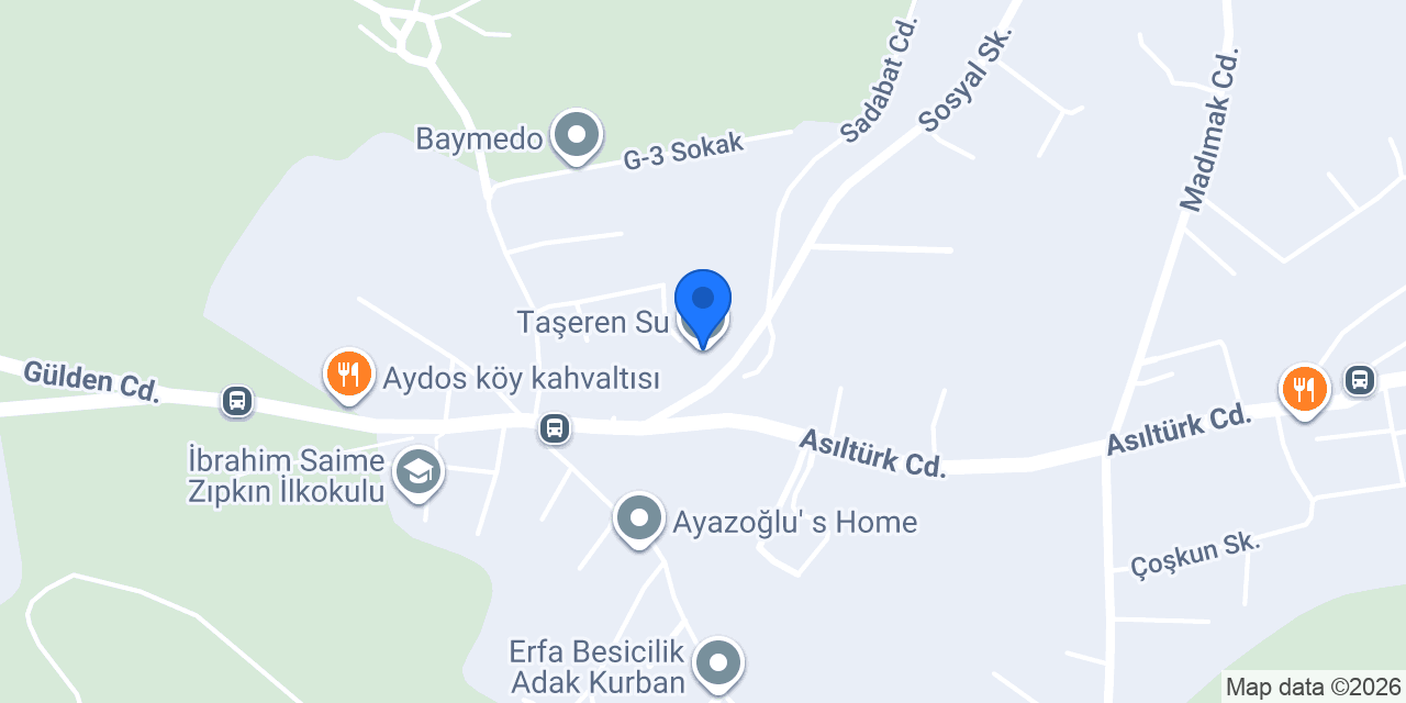 Taşeren Su konumu
