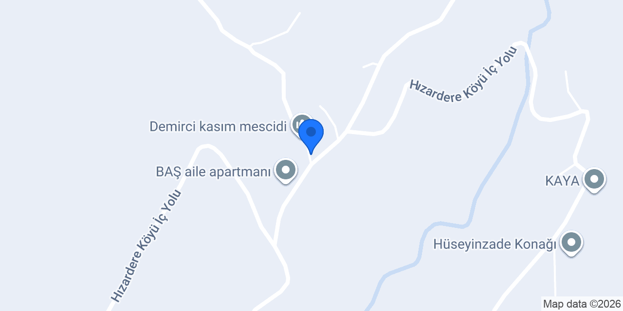 Hızar Dere Köyü Muhtarlığı konumu