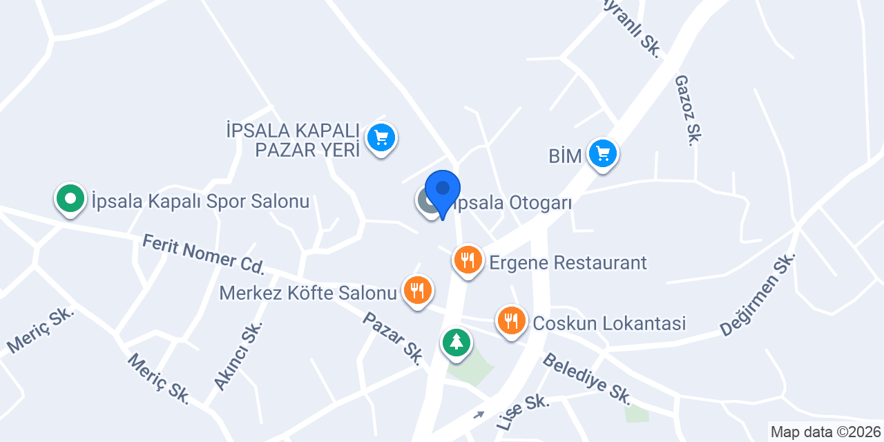 Yeşil Bursa İskender Kebap Salonu İpsala konumu