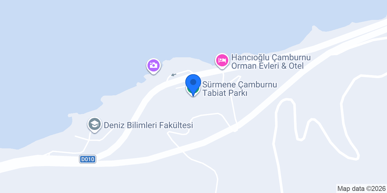 Sürmene Çamburnu Tabiat Parkı konumu
