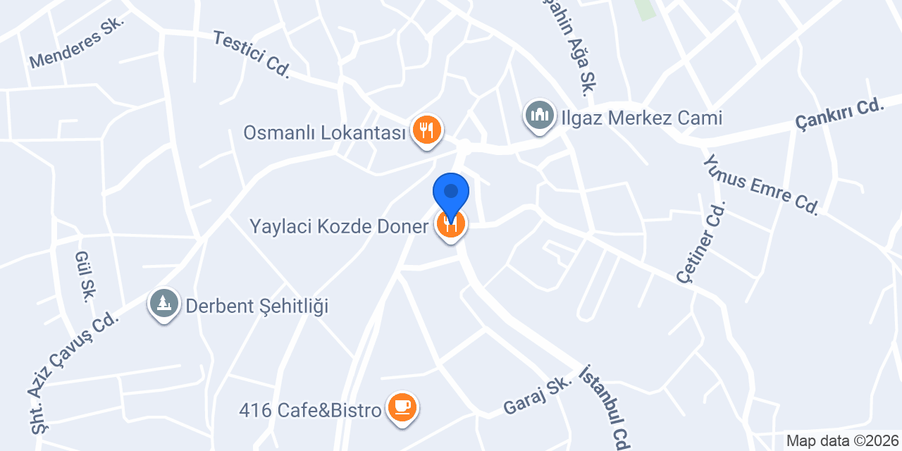 Özcan Veteriner Kliniği konumu