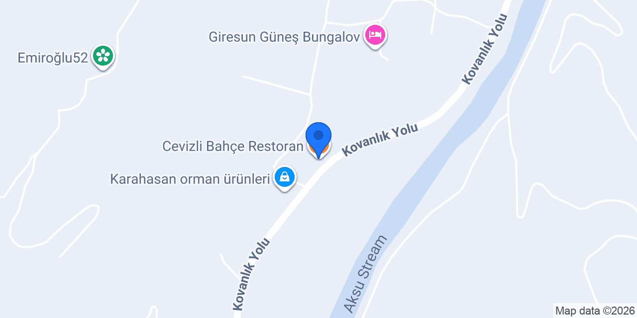 Cevizli Bahçe Restoran konumu