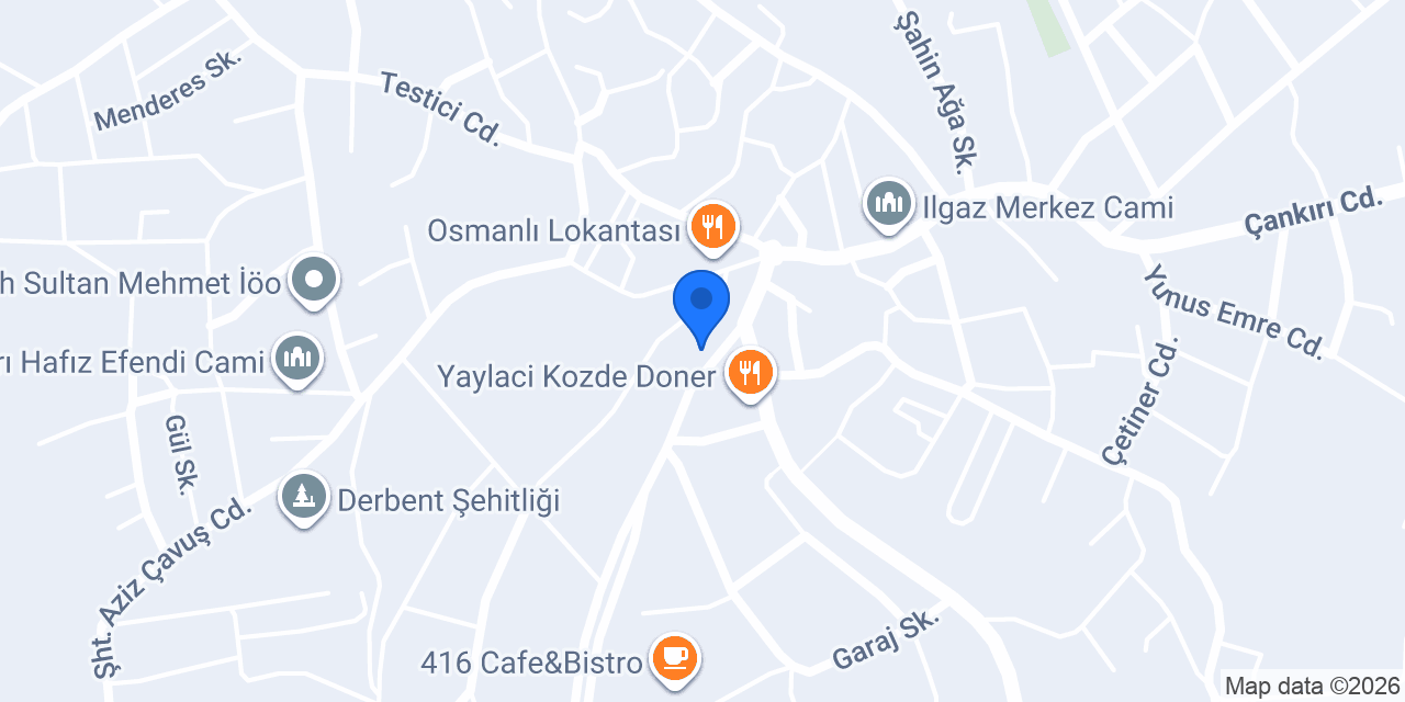 Bereket Lokantası konumu