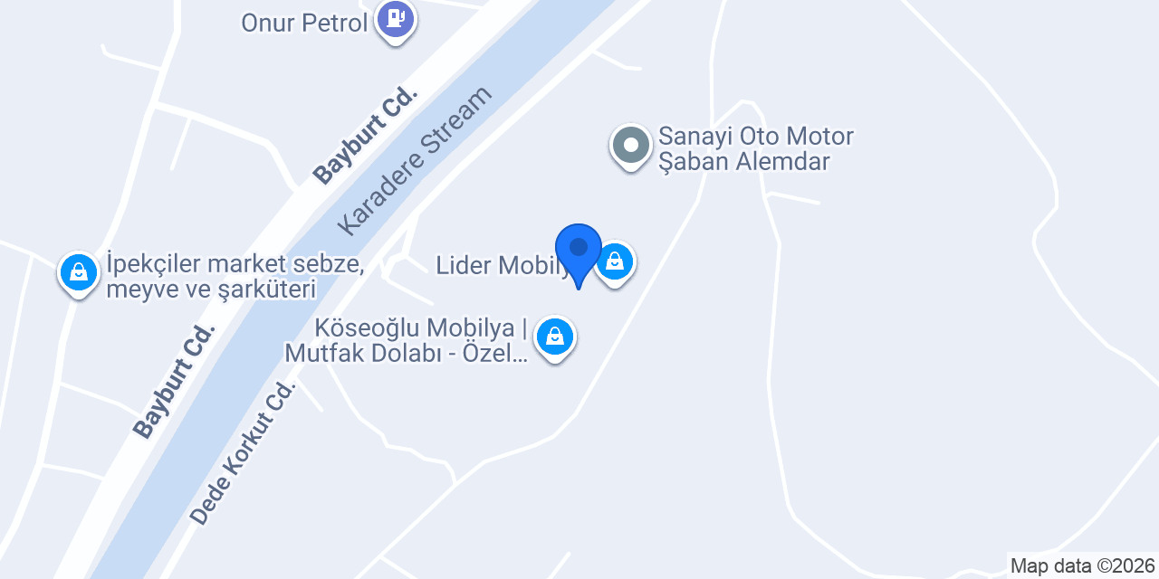 Danışmaz Mobilya konumu