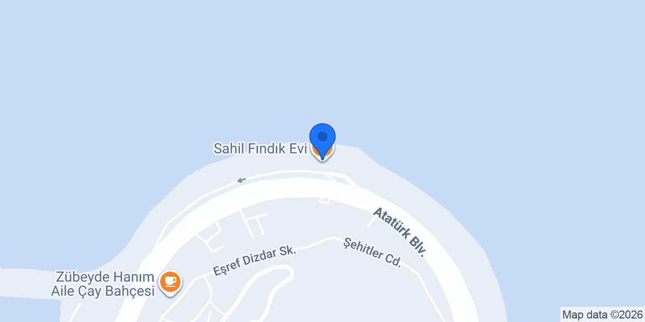 Sahil Fındık Evi konumu
