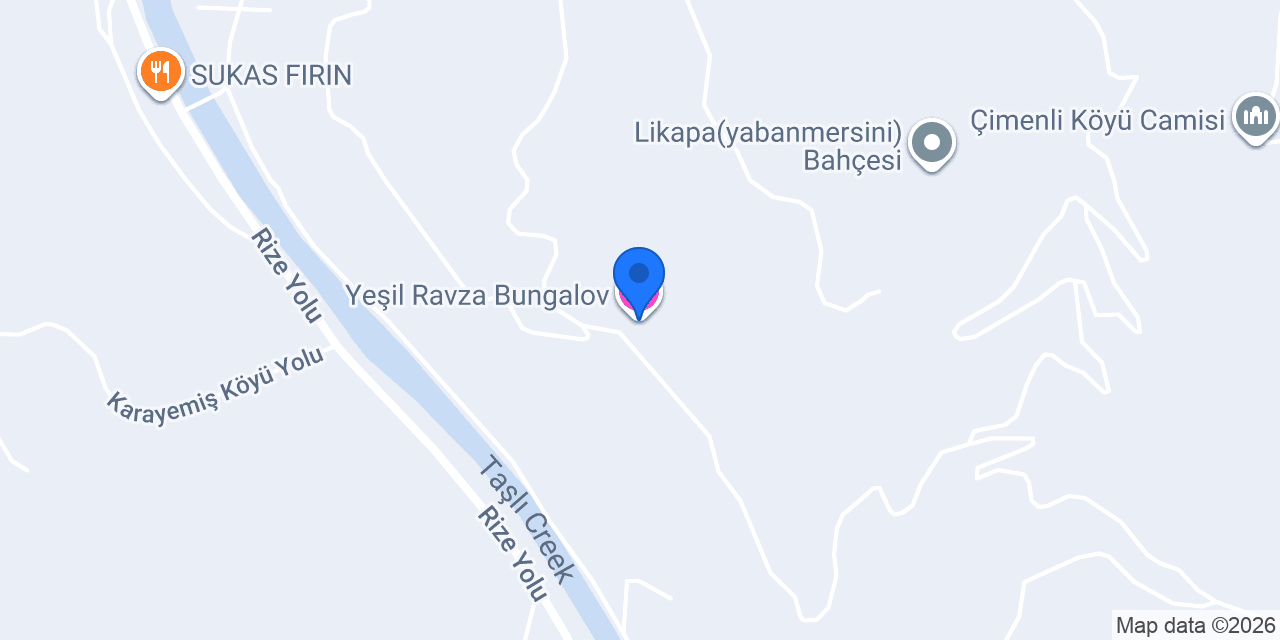 Yeşil Ravza Bungalov konumu