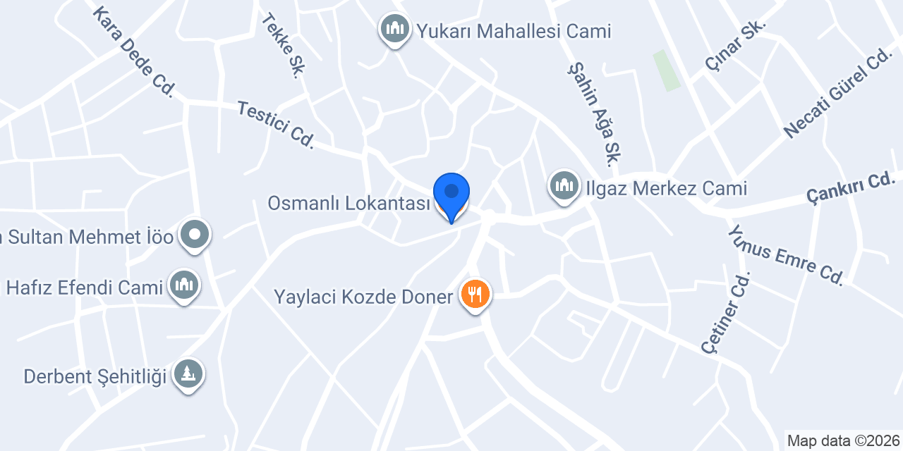 Osmanlı Lokantası konumu