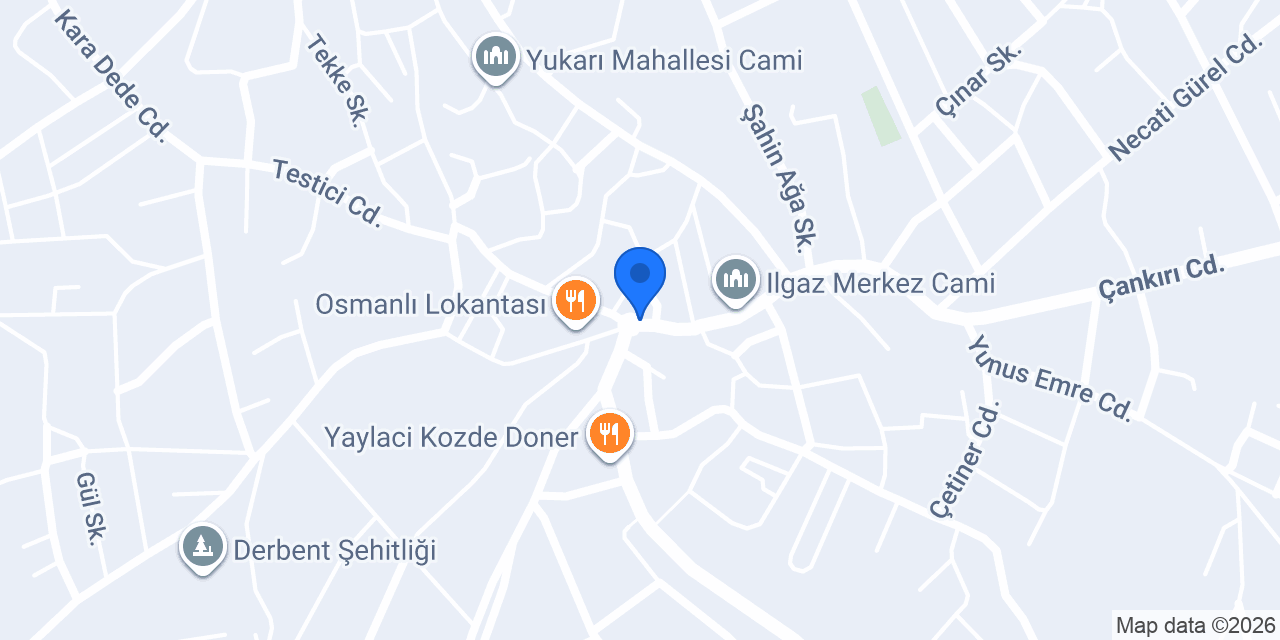 Camlı köşk konumu