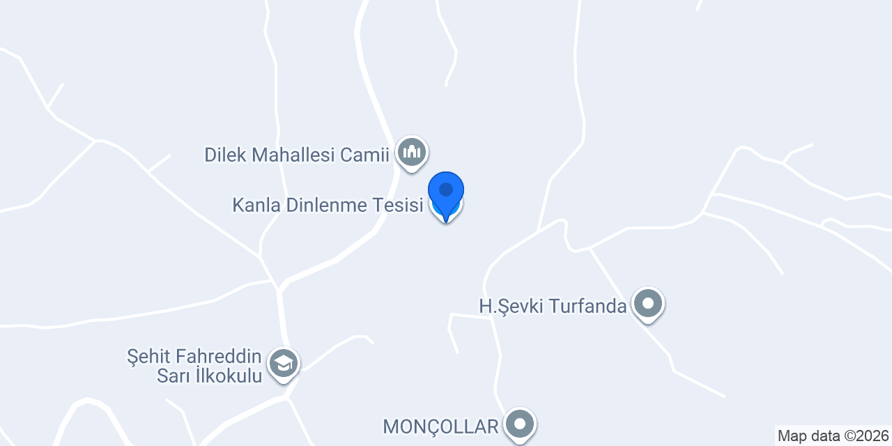 Kanla Dinlenme Tesisi konumu