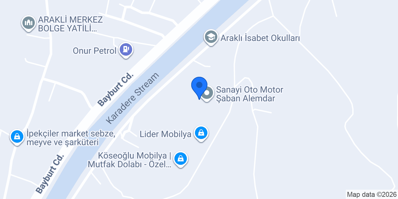 Dülger oto özel servis konumu