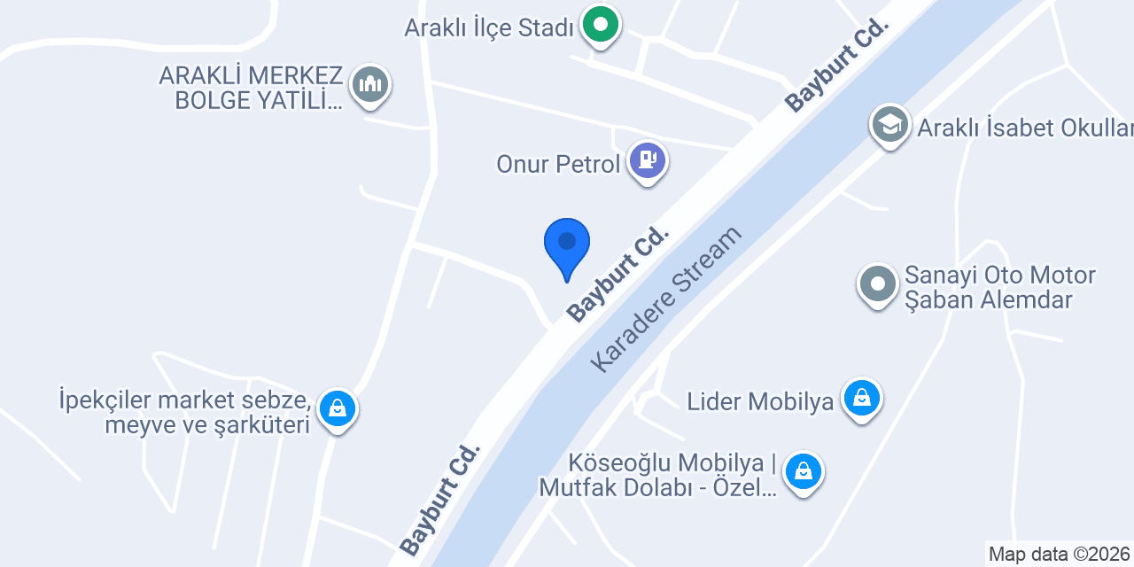 Migros Araklı Dağıtım Merkezi konumu