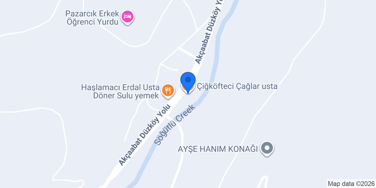 Çiğköfteci Çağlar usta konumu
