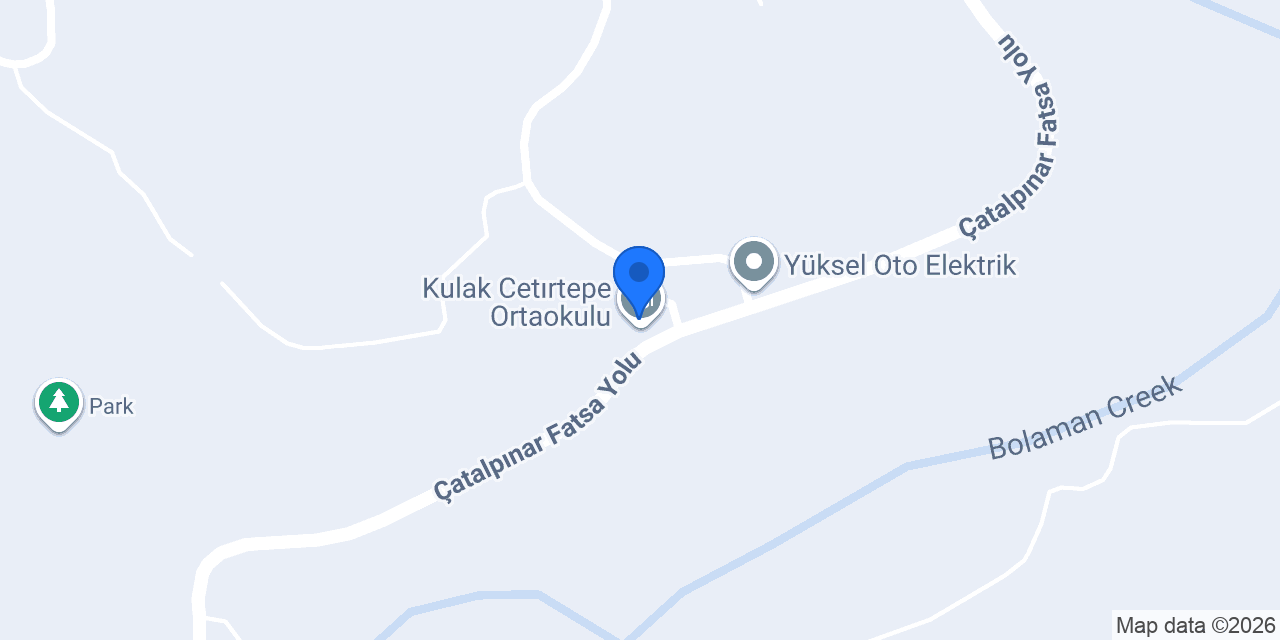 Kulak Cetırtepe Ortaokulu konumu
