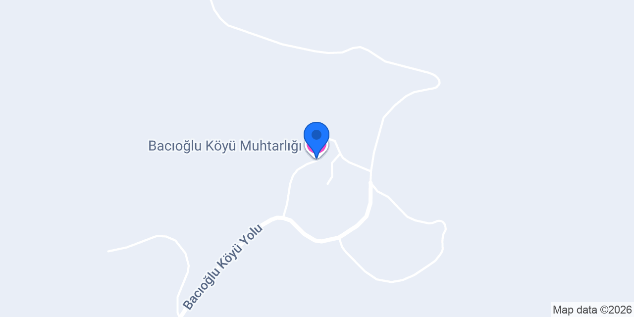 Bacıoğlu Köyü Muhtarlığı konumu