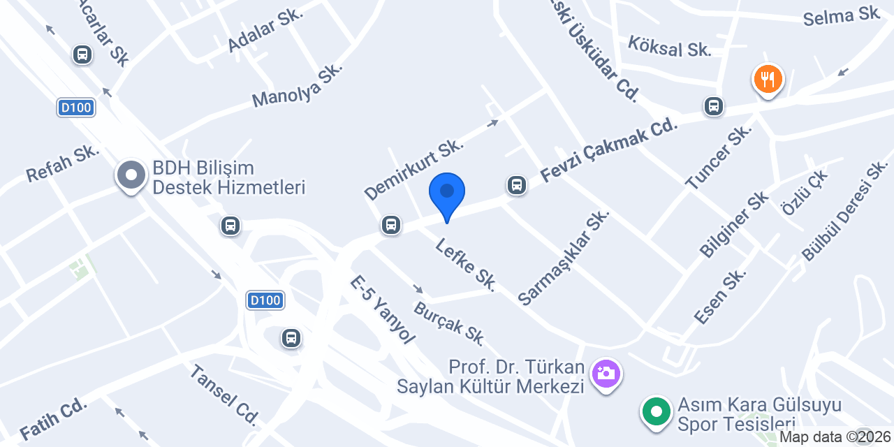 Meşhur Sarıyer börekçisi konumu
