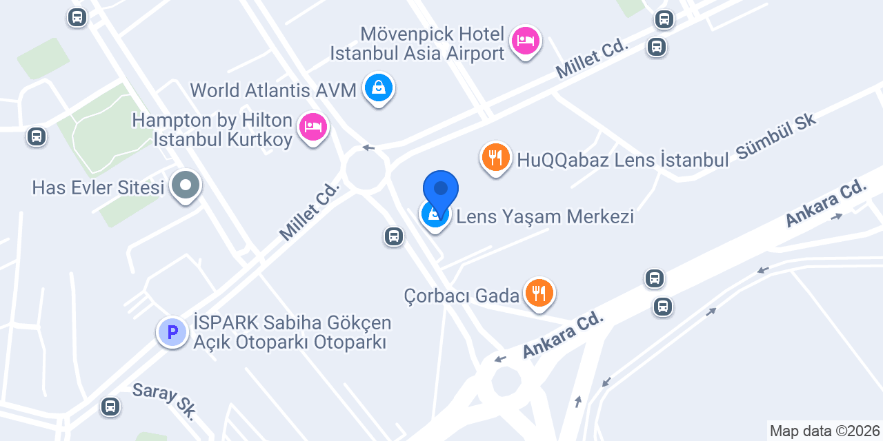 Lens istanbul taksi konumu