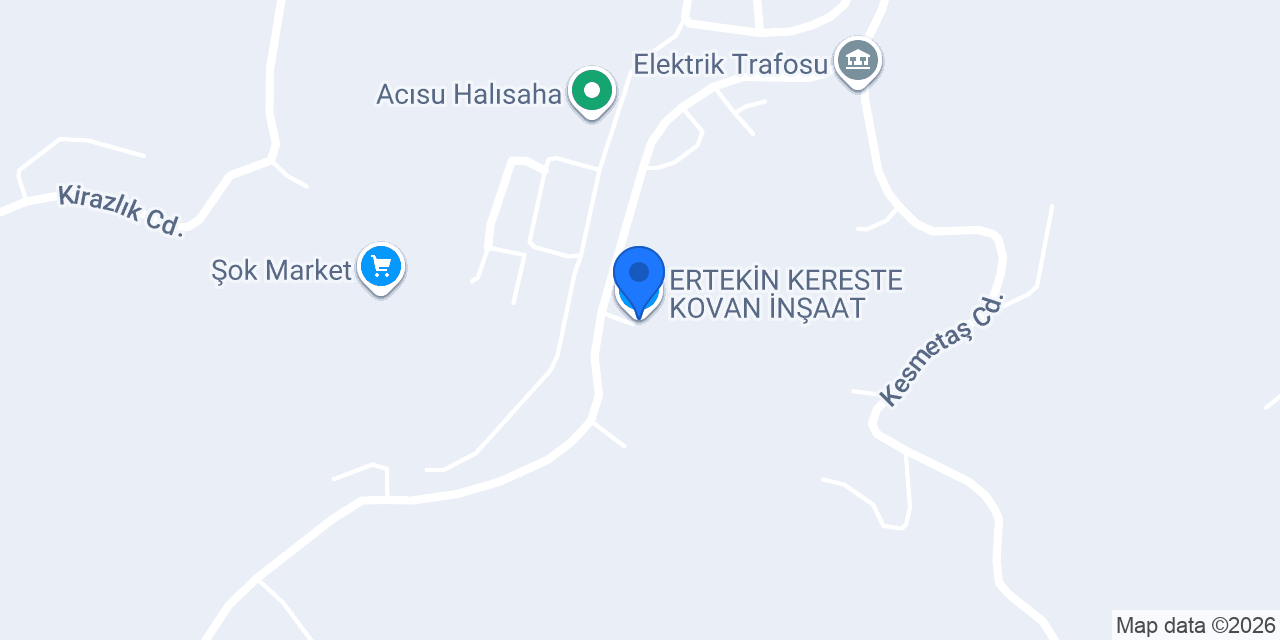 ERTEKİN KERESTE KOVAN İNŞAAT konumu