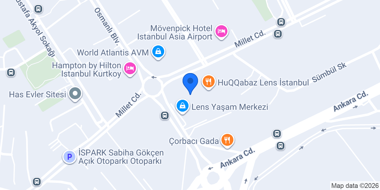 BLAK Coffee Co. Lens İstanbul konumu