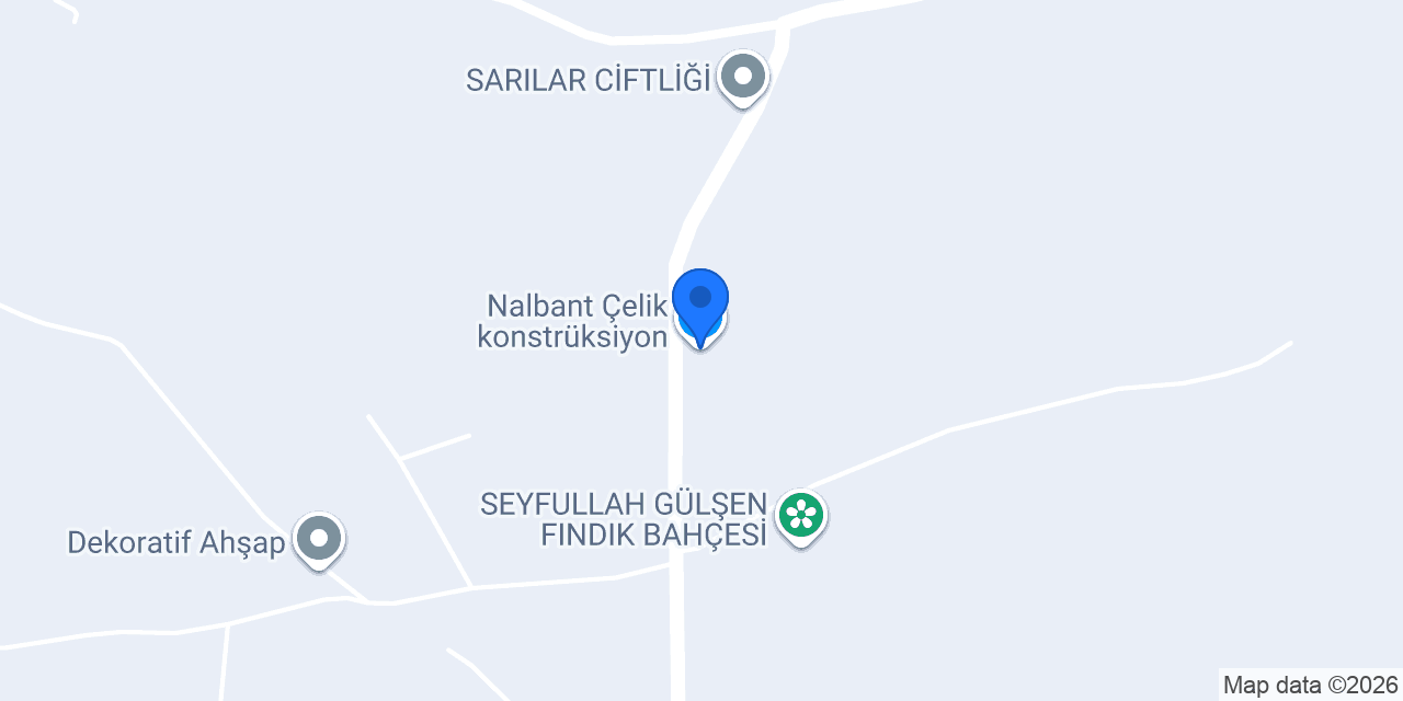 Nalbant Çelik konstrüksiyon konumu