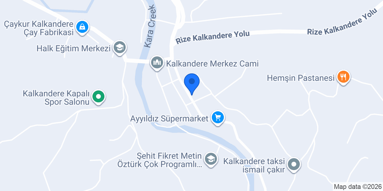 Kalkandere Taksi-Sultan Akgün konumu
