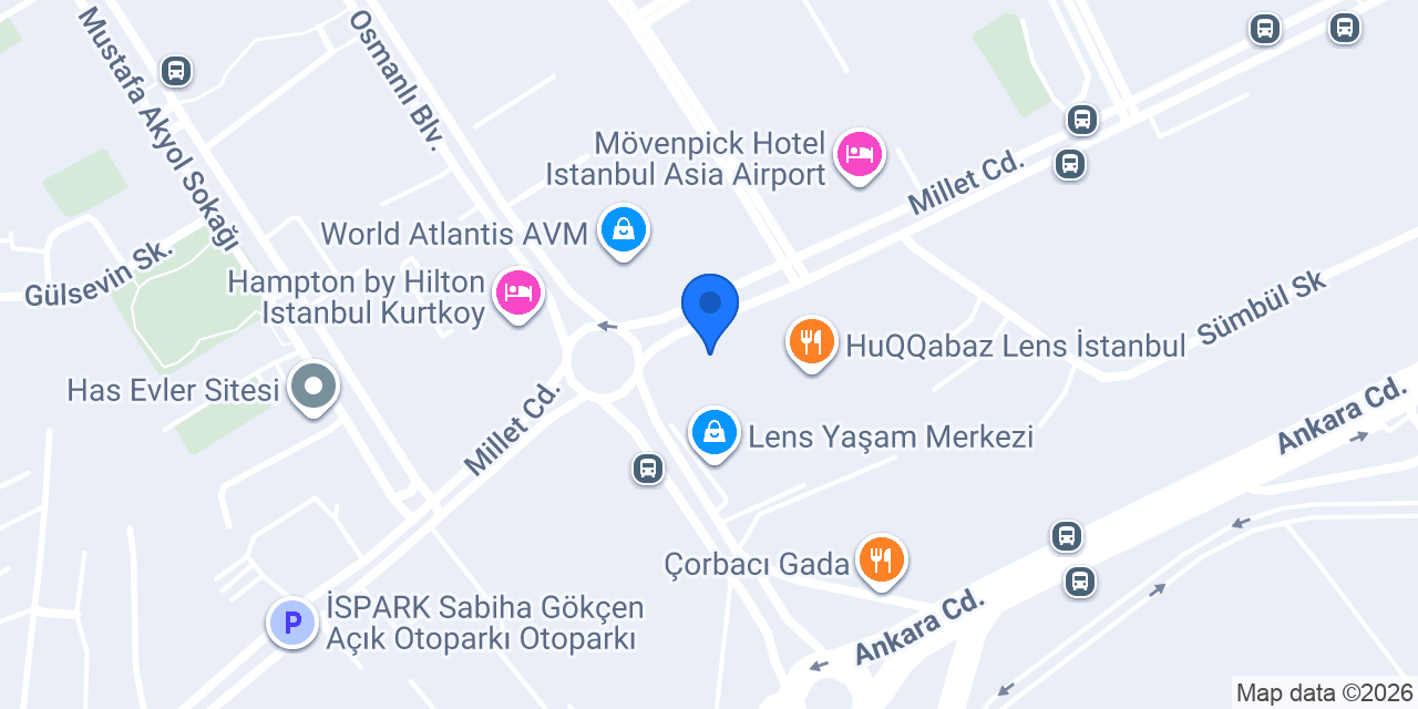 Pizza Rucola İstanbul konumu
