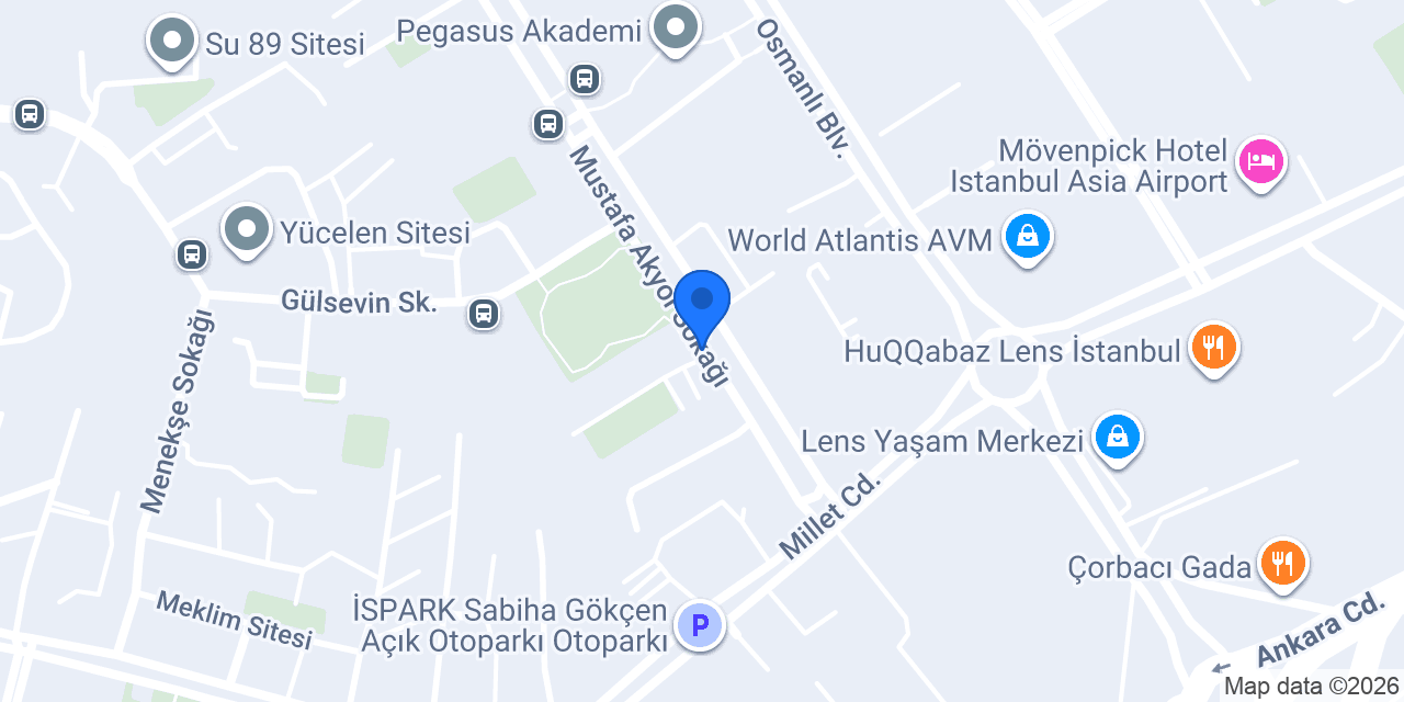 Kurtköy - Çağdaşkent Sitesi konumu