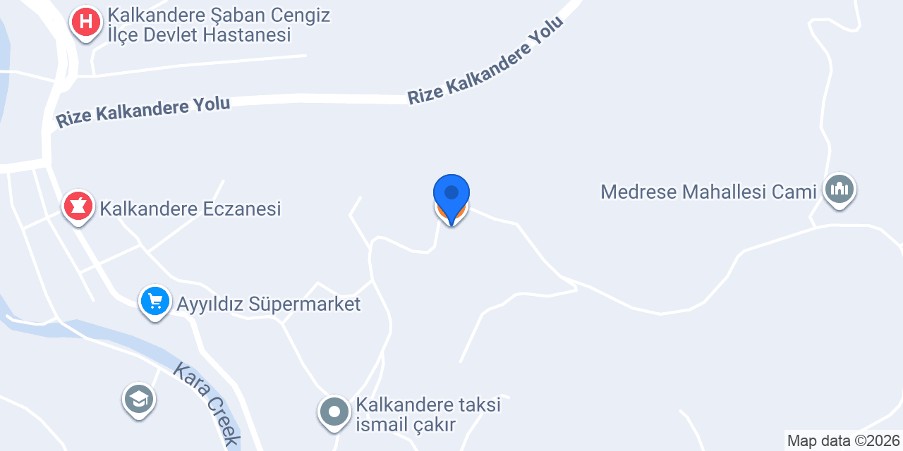 Hemşin Pastanesi konumu