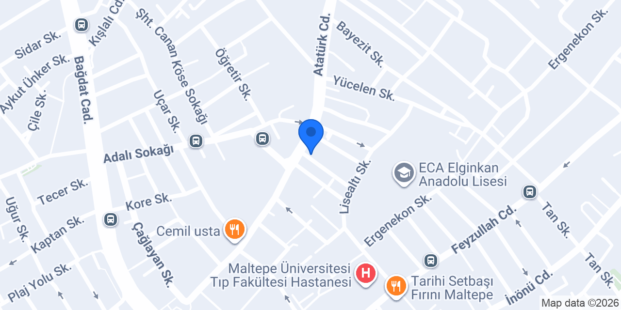 Erşah Bayan Apart konumu
