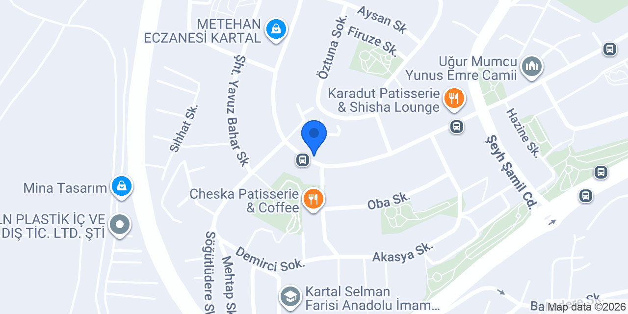 Mercan Eczanesi konumu