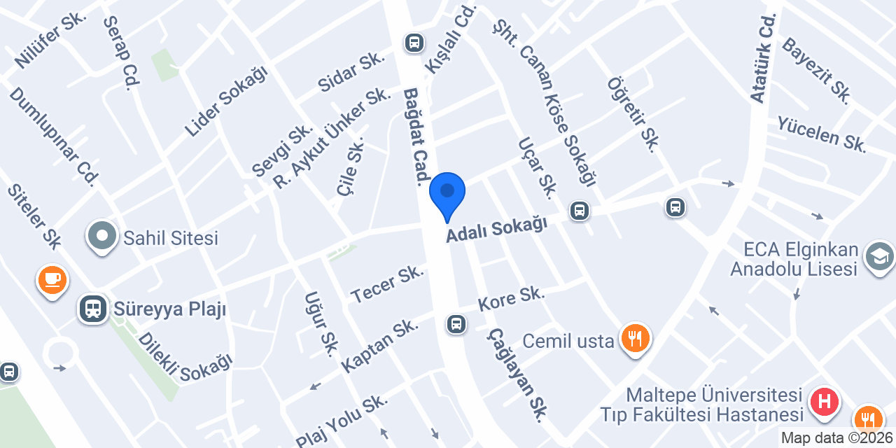 PASTACI HAMDİ - Bağdat Caddesi konumu