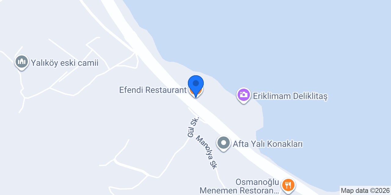 Efendi Restaurant konumu