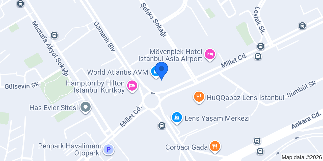 Aktif Car Rental konumu