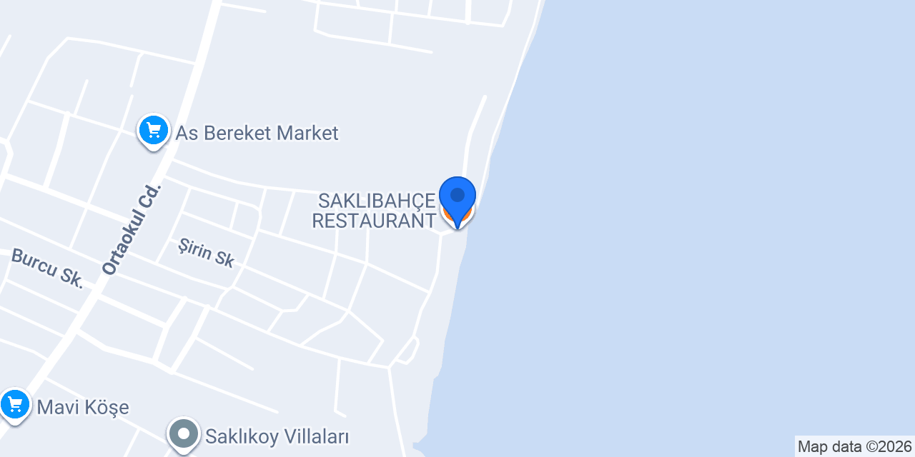 SAKLIBAHÇE RESTAURANT konumu
