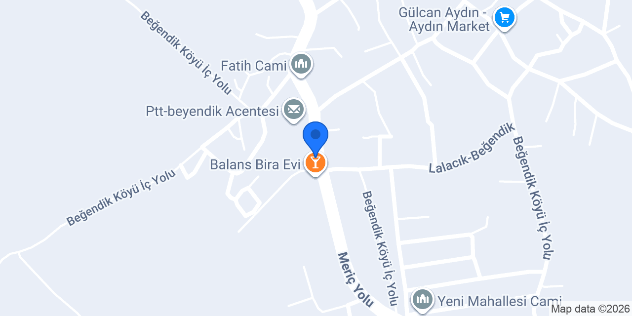 Beğendik Sağlık Ocağı konumu