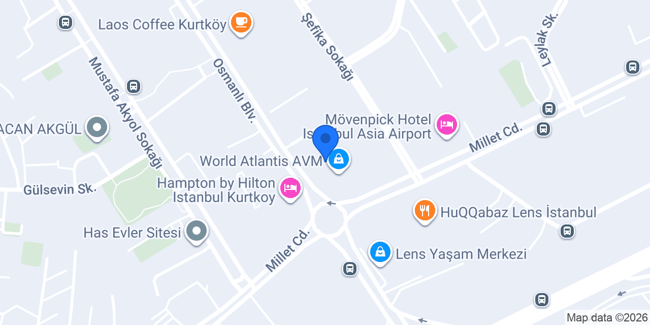Kurtköy Protez Tırnak konumu