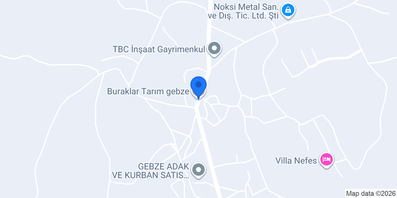 Buraklar Tarım gebze konumu