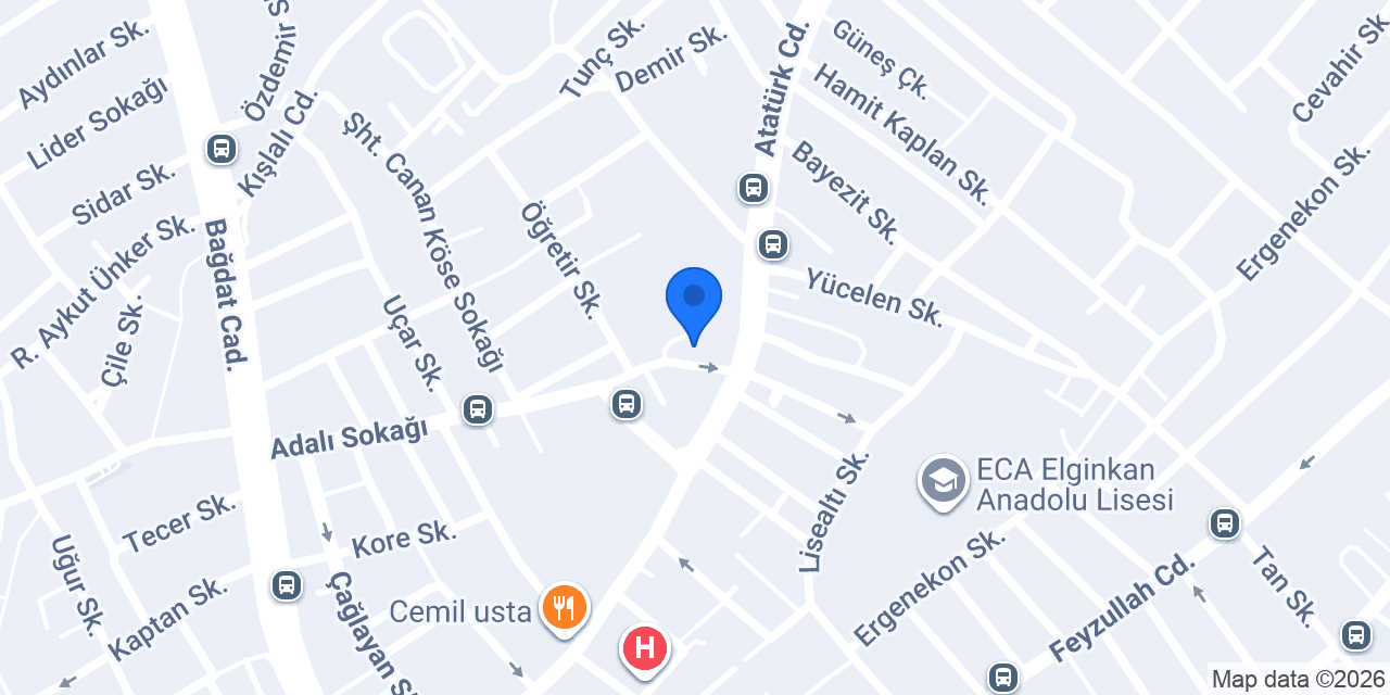 E.C.A. Yetkili Servis Onur Mühendislik Ltd. Şti. konumu