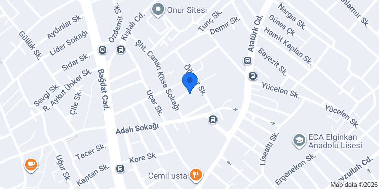 Mevlana Camii konumu