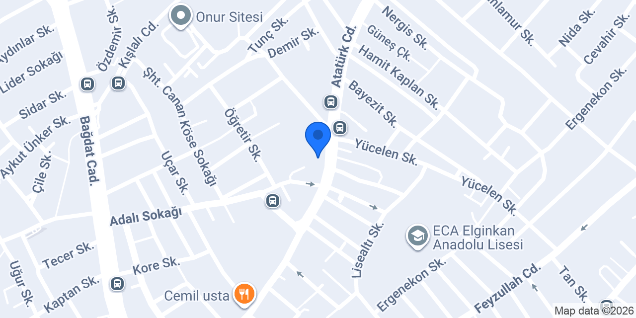 Anıl Çiçek evi konumu