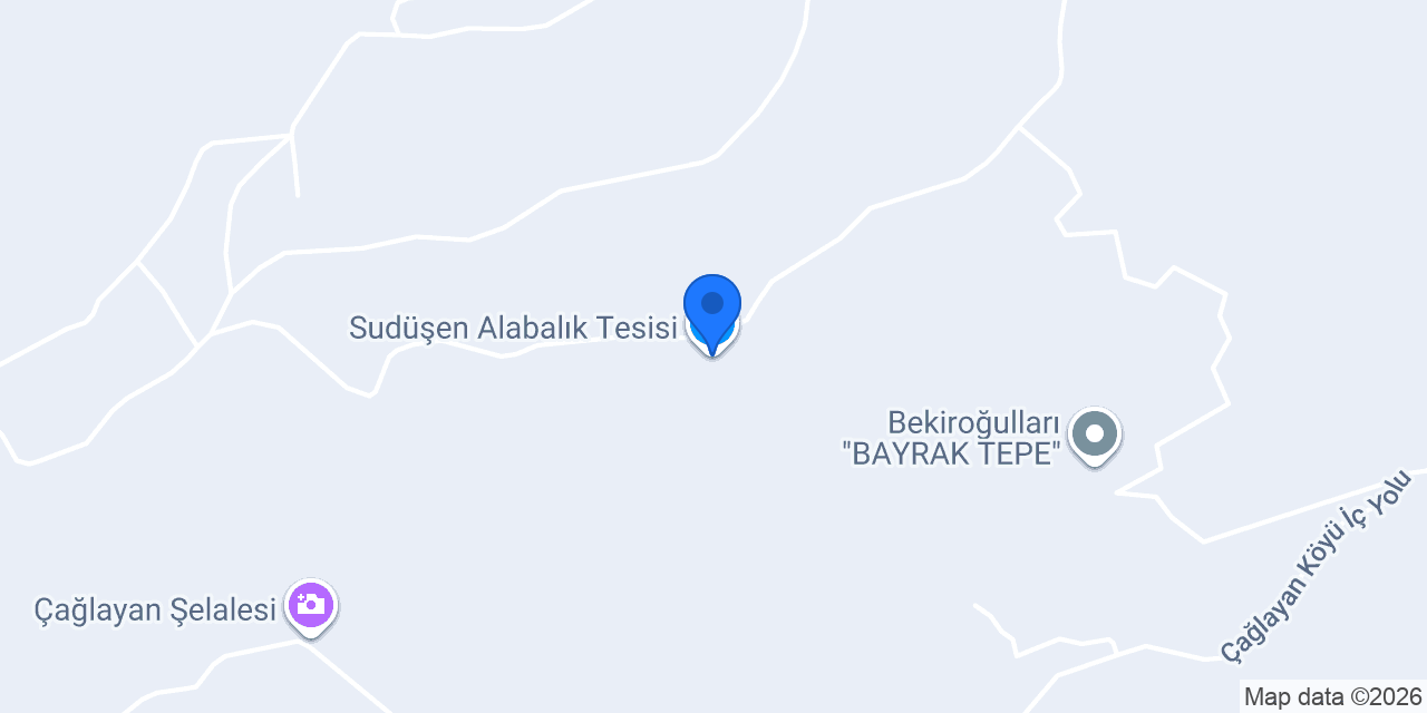 Sudüşen Alabalık Tesisi konumu